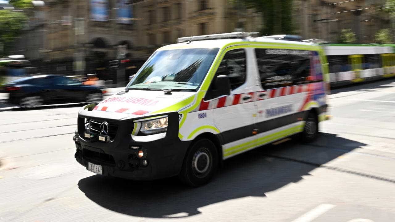 A file photo of an ambulance