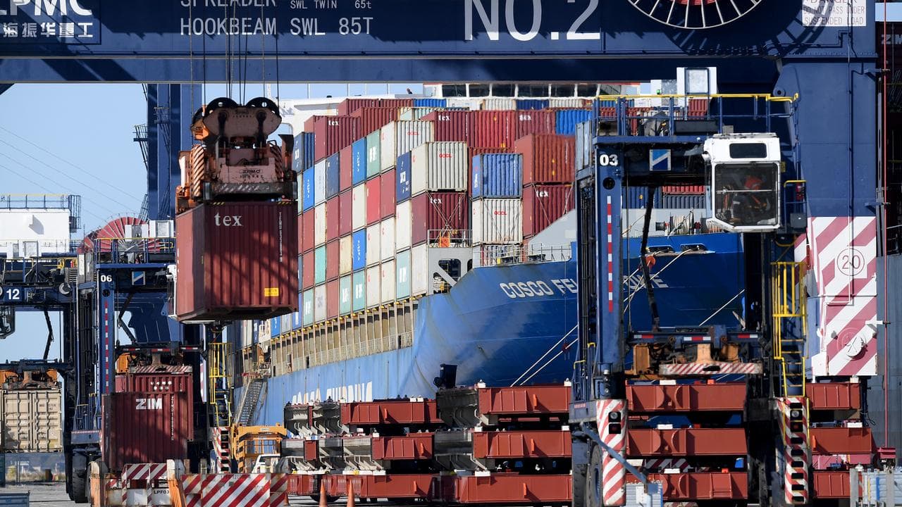 Shipping containers at Port Botany