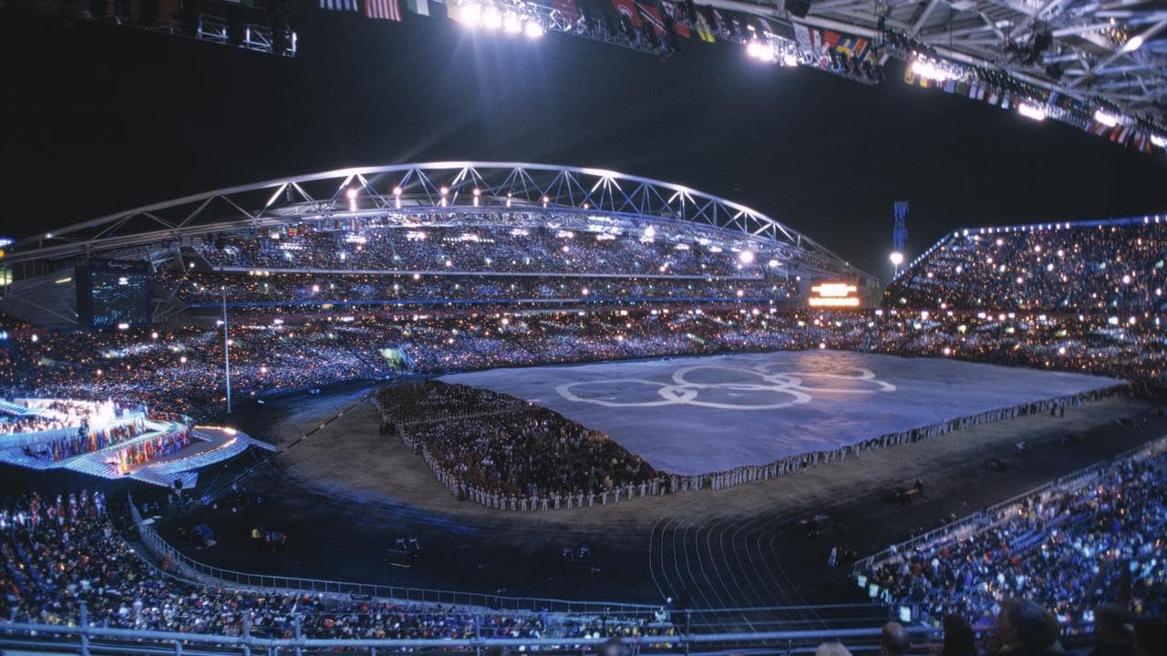 Sydney Olympic Games opening ceremony at Homebush Stadium in 2000.