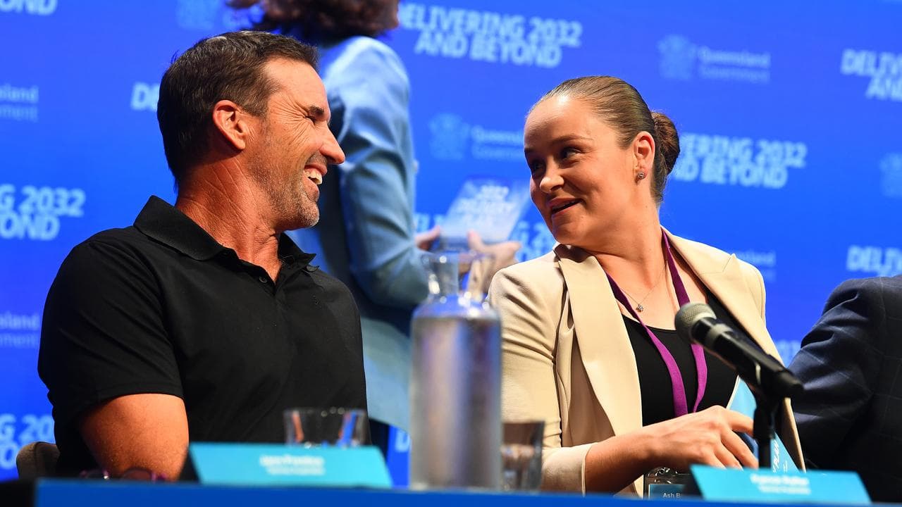Pat Rafter and Ash Barty.