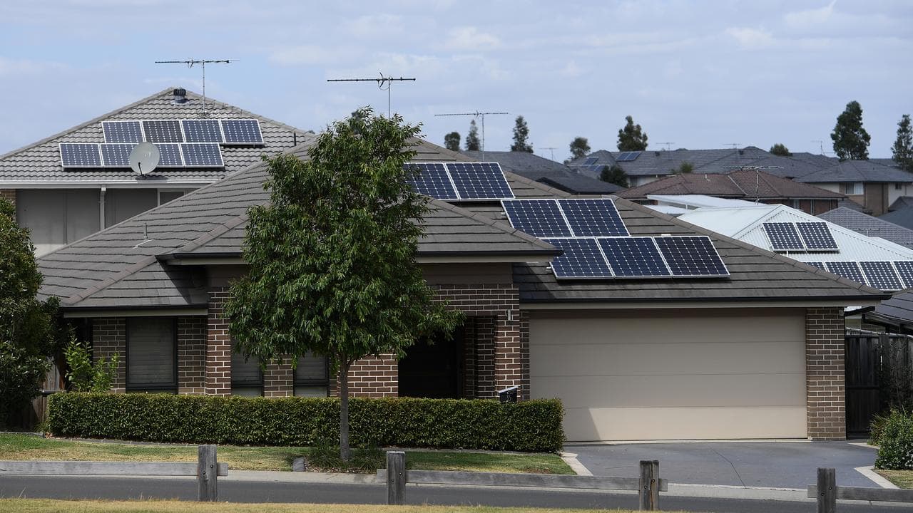 Solar panels on a rooftop in Sydney