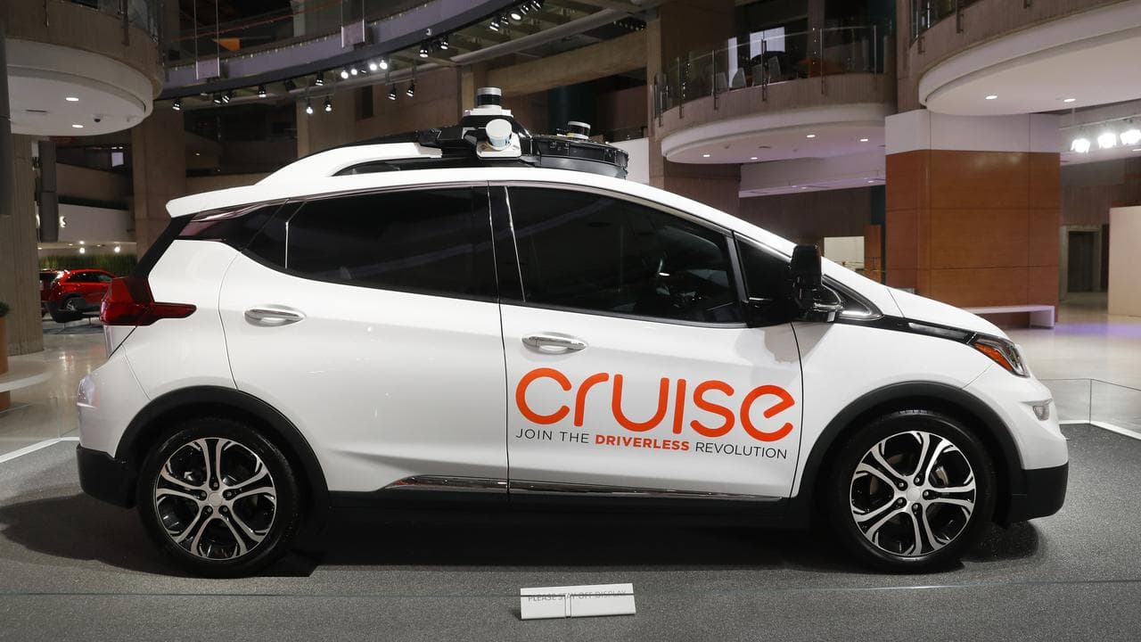 A Cruise driverless car.