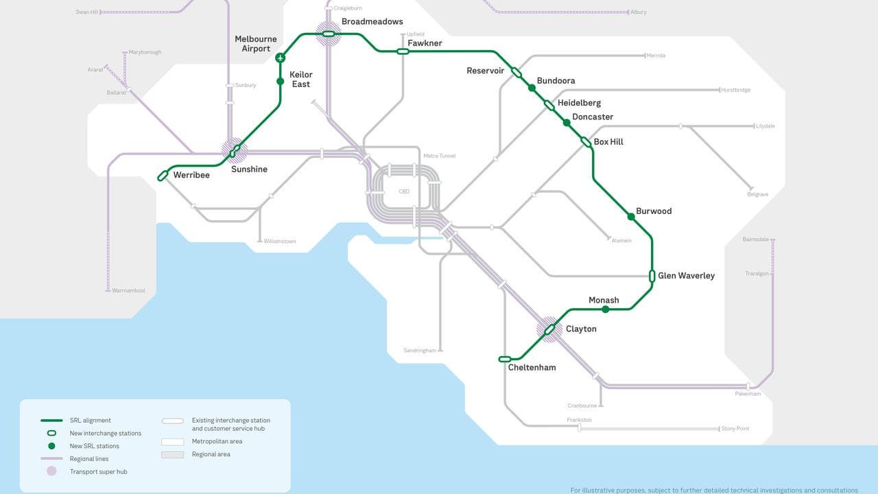 Graphic of Suburban Rail Loop