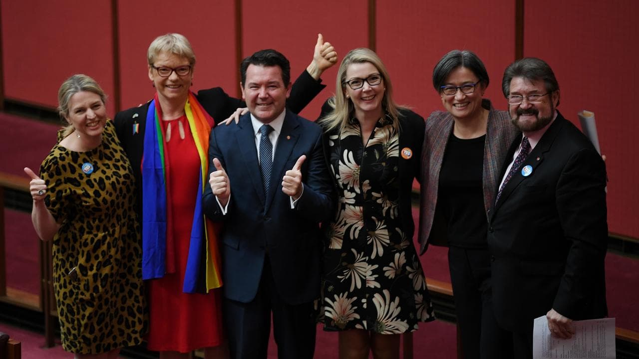 Louise Pratt with her colleagues (file image)