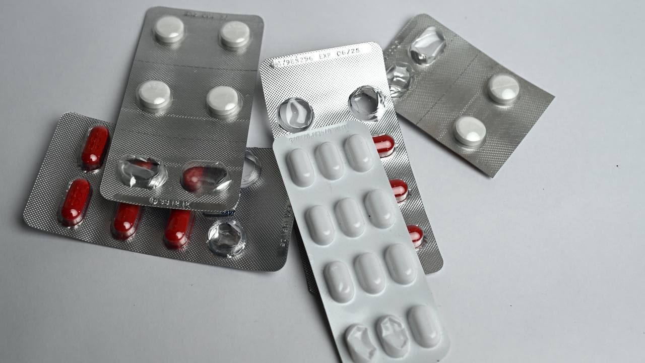 Pills in blister packs.