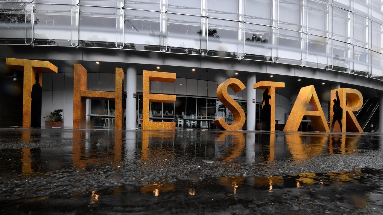 Signage at The Star Casino (file image)
