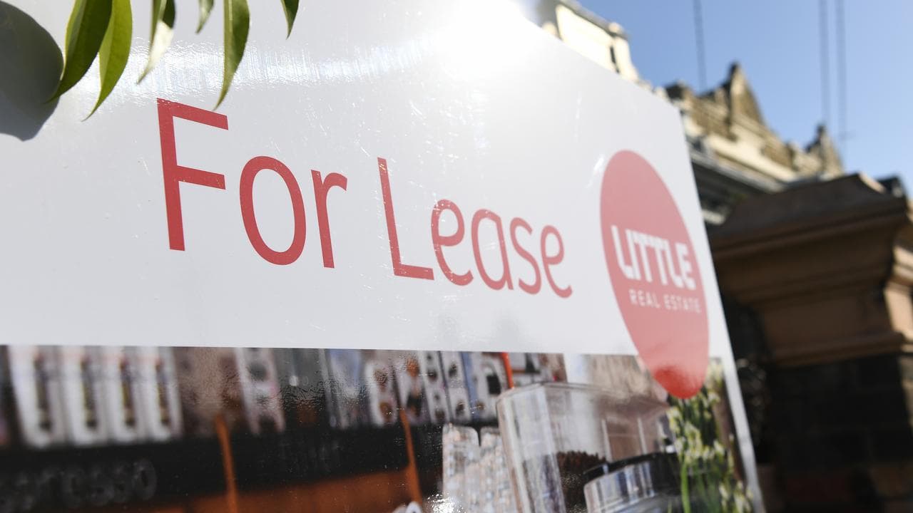 A for lease sign on a real estate property in Melbourne.