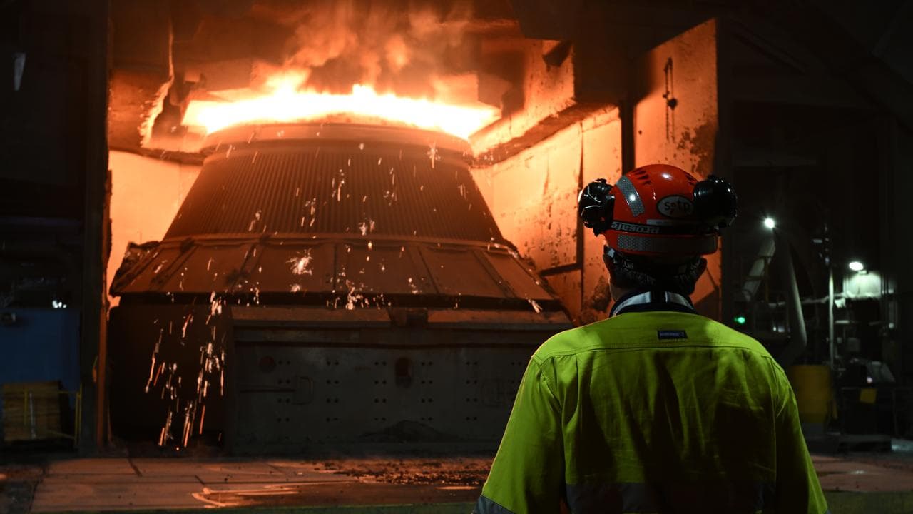 Molten steel is made at a factory (file image)