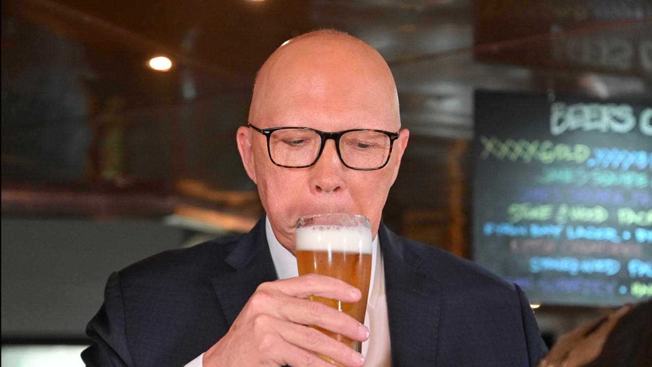 Peter Dutton at XXXX factory