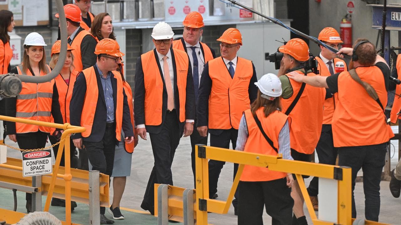 Opposition Leader Peter Dutton on the campaign trail.