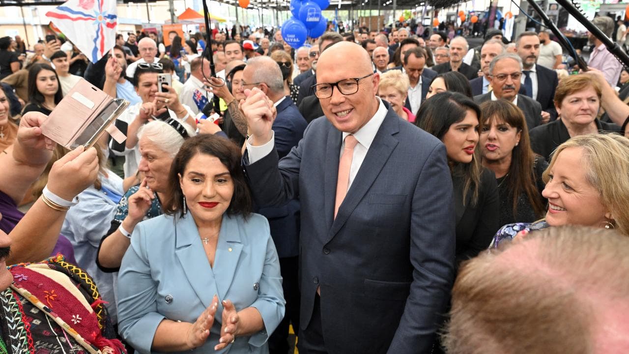 Peter Dutton at the Assyrian New Year celebrations.