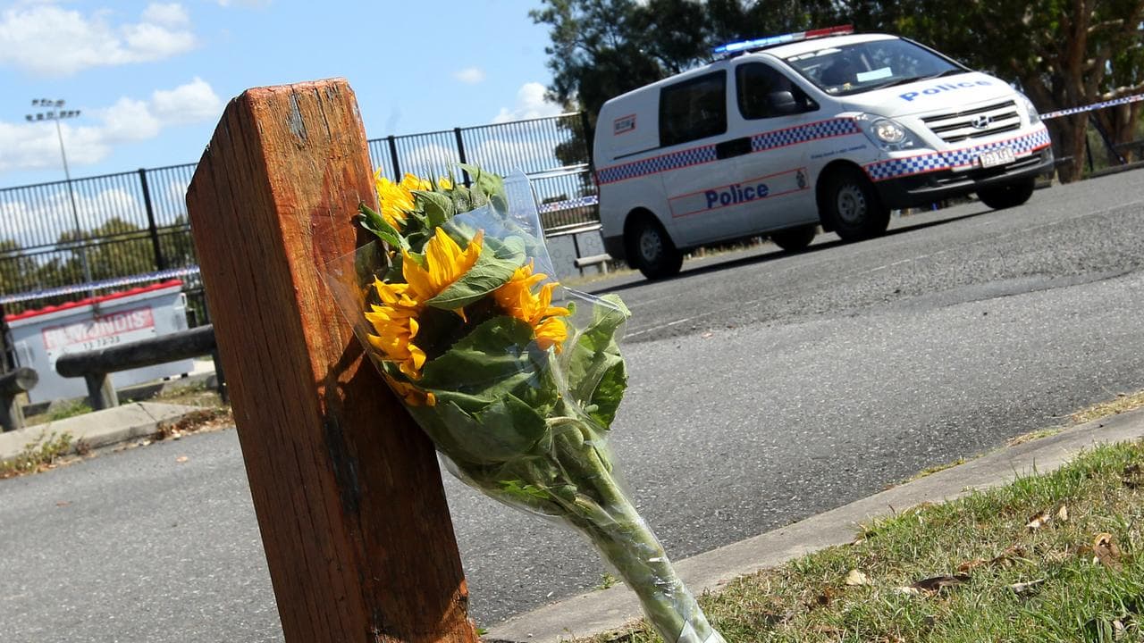 Flowers at the crime scene (file)