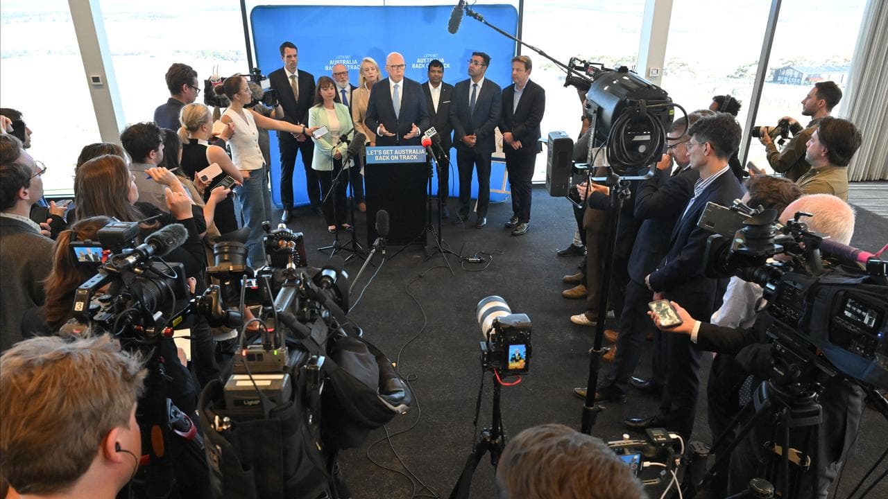 Opposition Leader Peter Dutton at the Marnong Winery