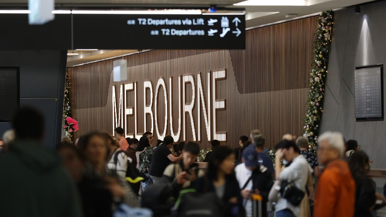 People in Melbourne Airport