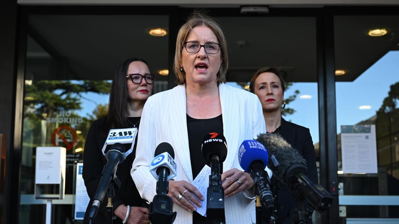 Victorian Premier Jacinta Allan speaks to media