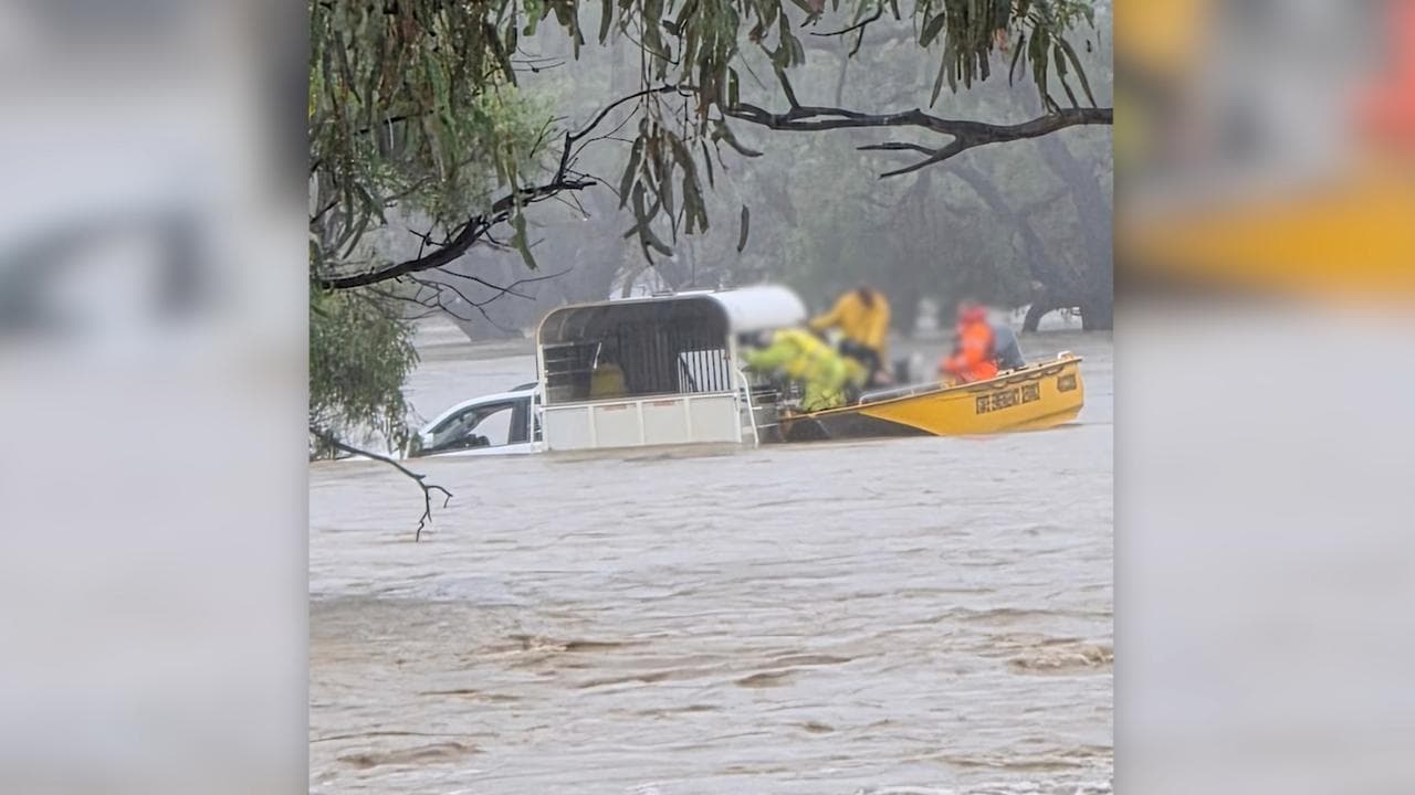 A flood rescue in Queensland.