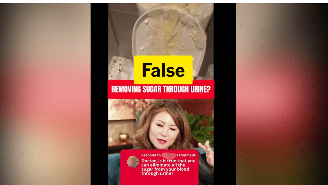 Facebook post spreading misinformation about diabetes.