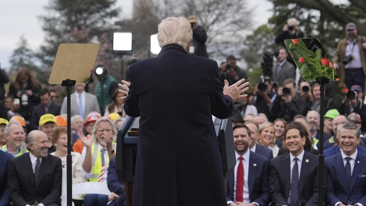 US President Donald Trump announced new tariffs in the Rose Garden