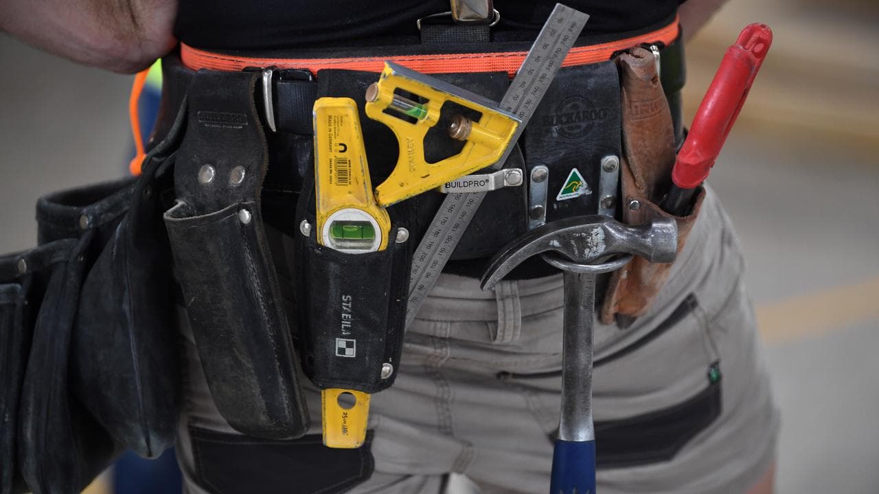 A carpenter's tool belt (file image)