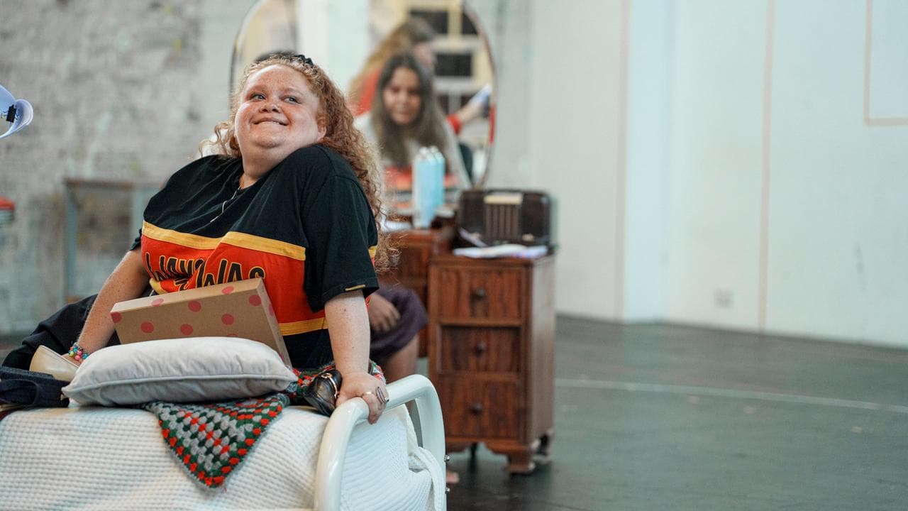 Megan Wilding during rehearsals for the play 'Big Girls Don't Cry'