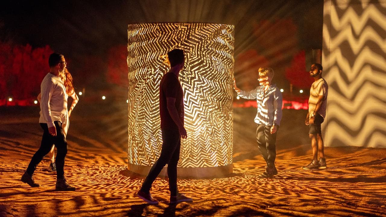 Hypnotic Reverberations Installation at Parrtjima