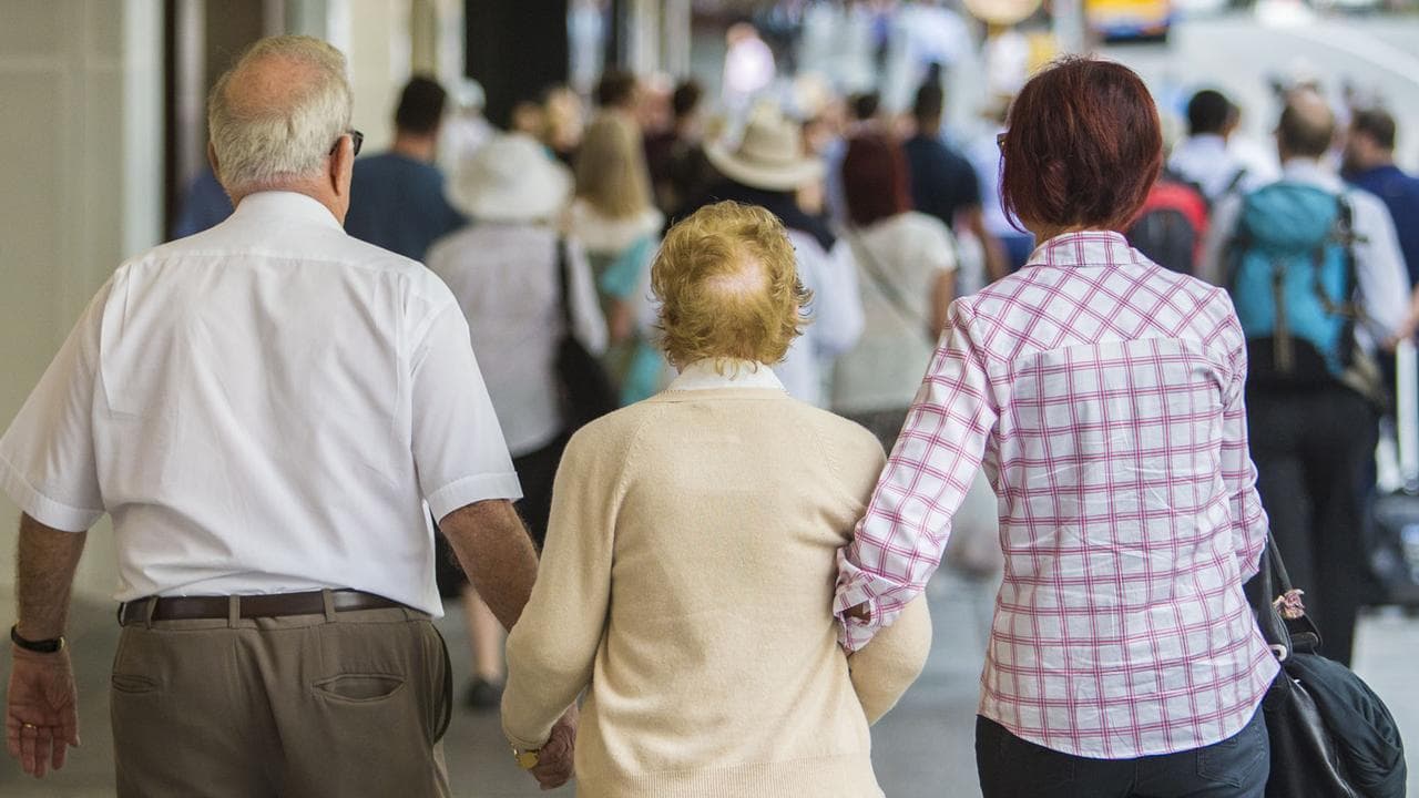A stock image of elderly people in Brisbane
