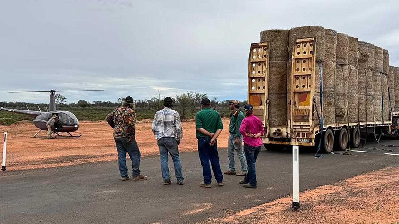 Hay being delivered in Queensland