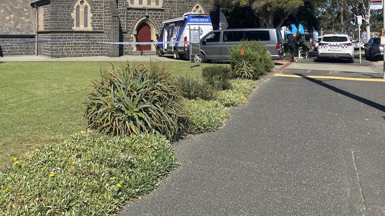 Homicide scene in Geelong (file)