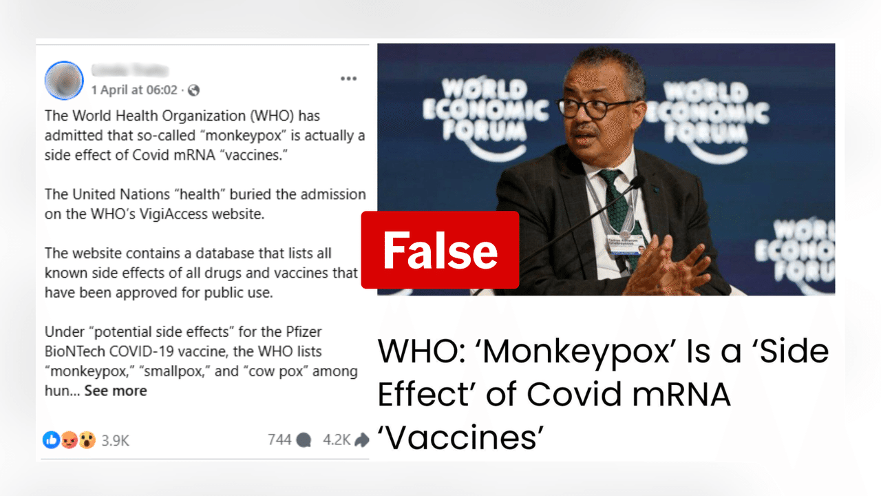 One of the posts spreading the false claim.