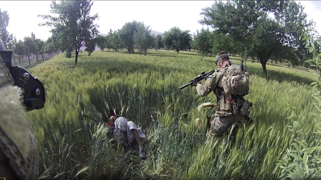 Oliver Jordan Schulz and his patrol in Uruzgan province (file)