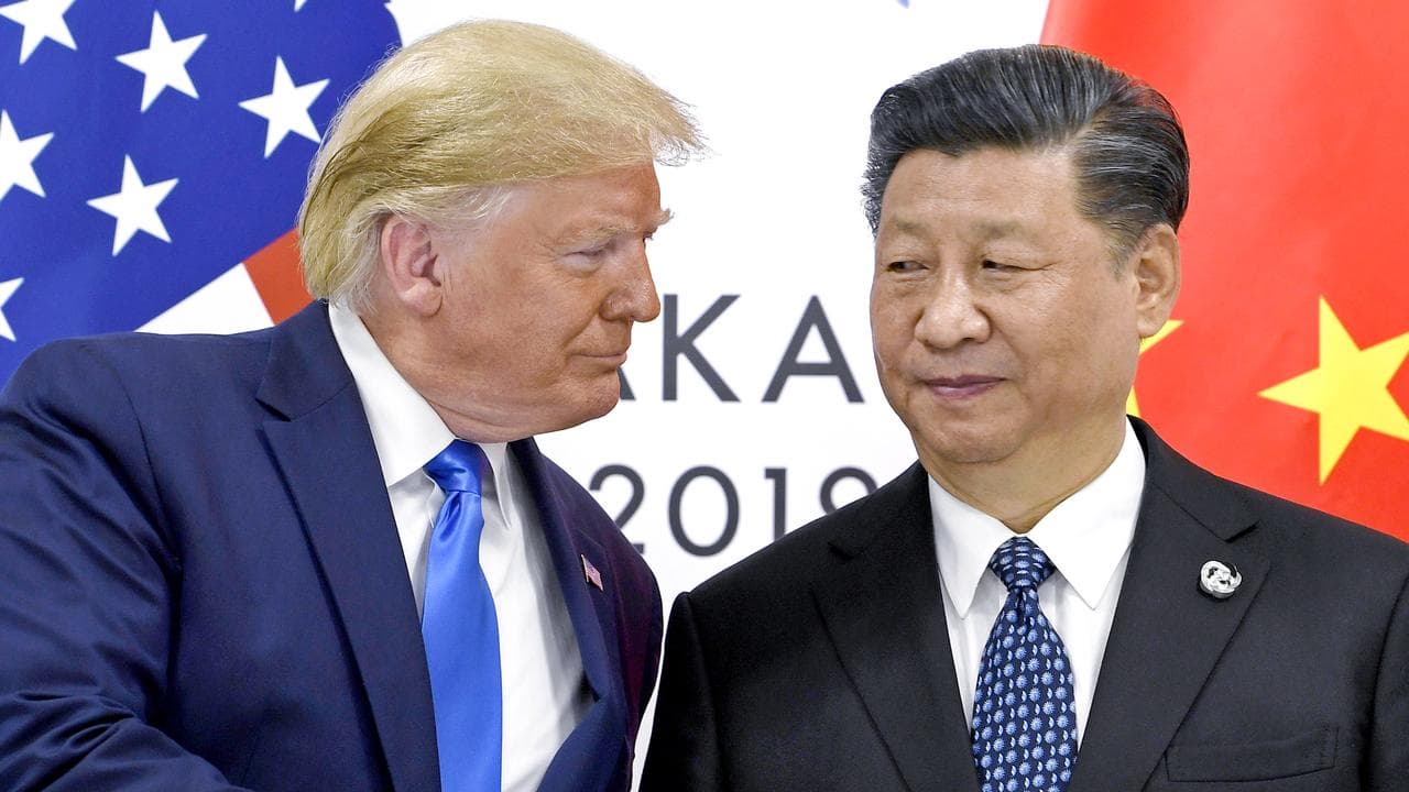 Donald Trump and China's President Xi Jinping