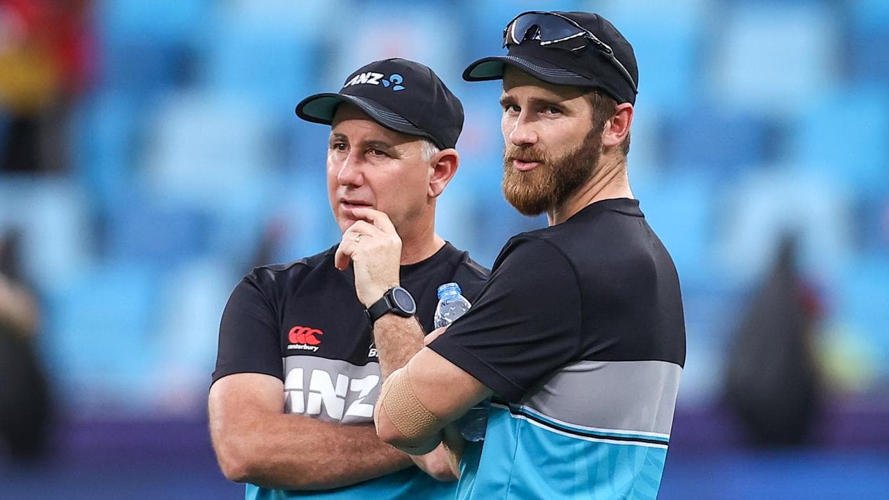 Gary Stead and former captain Kane Williamson