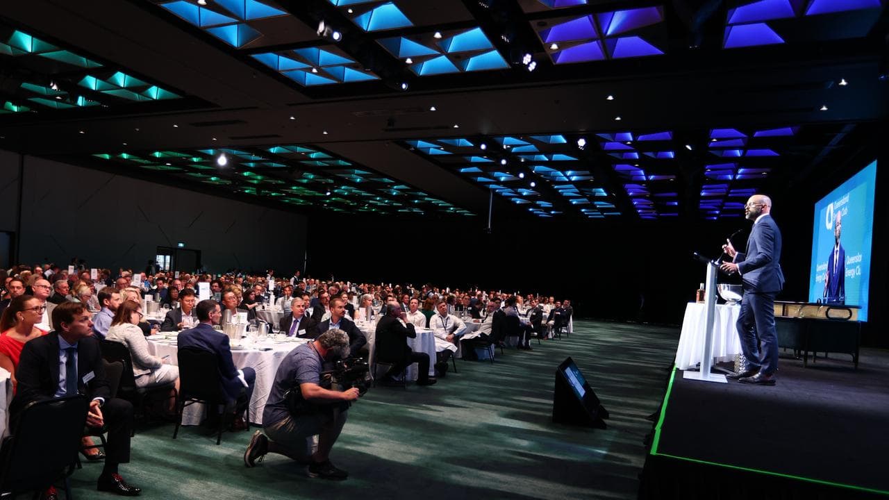 Queensland Treasurer David Janetzki speaks to Queensland Energy Club