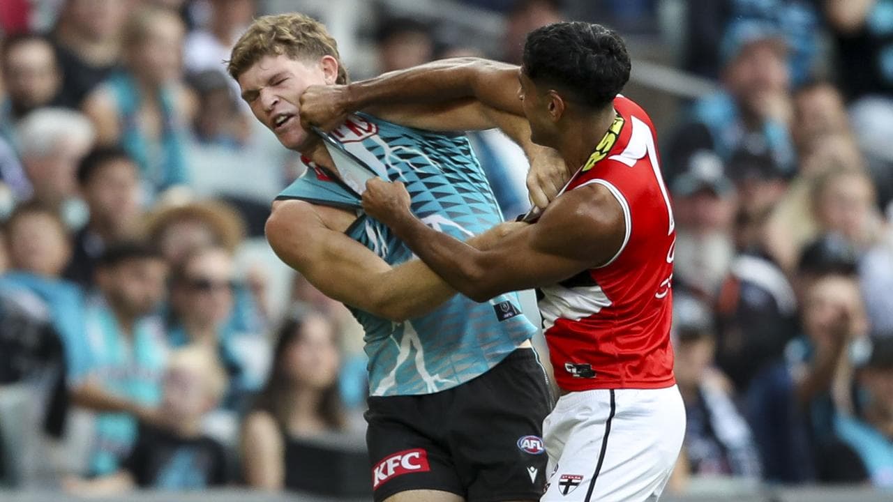 (L-R) Mitch Georgiades and Nasiah Wanganeen-Milera.