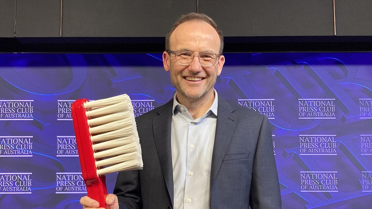 Greens leader Adam Bandt at the National Press Club