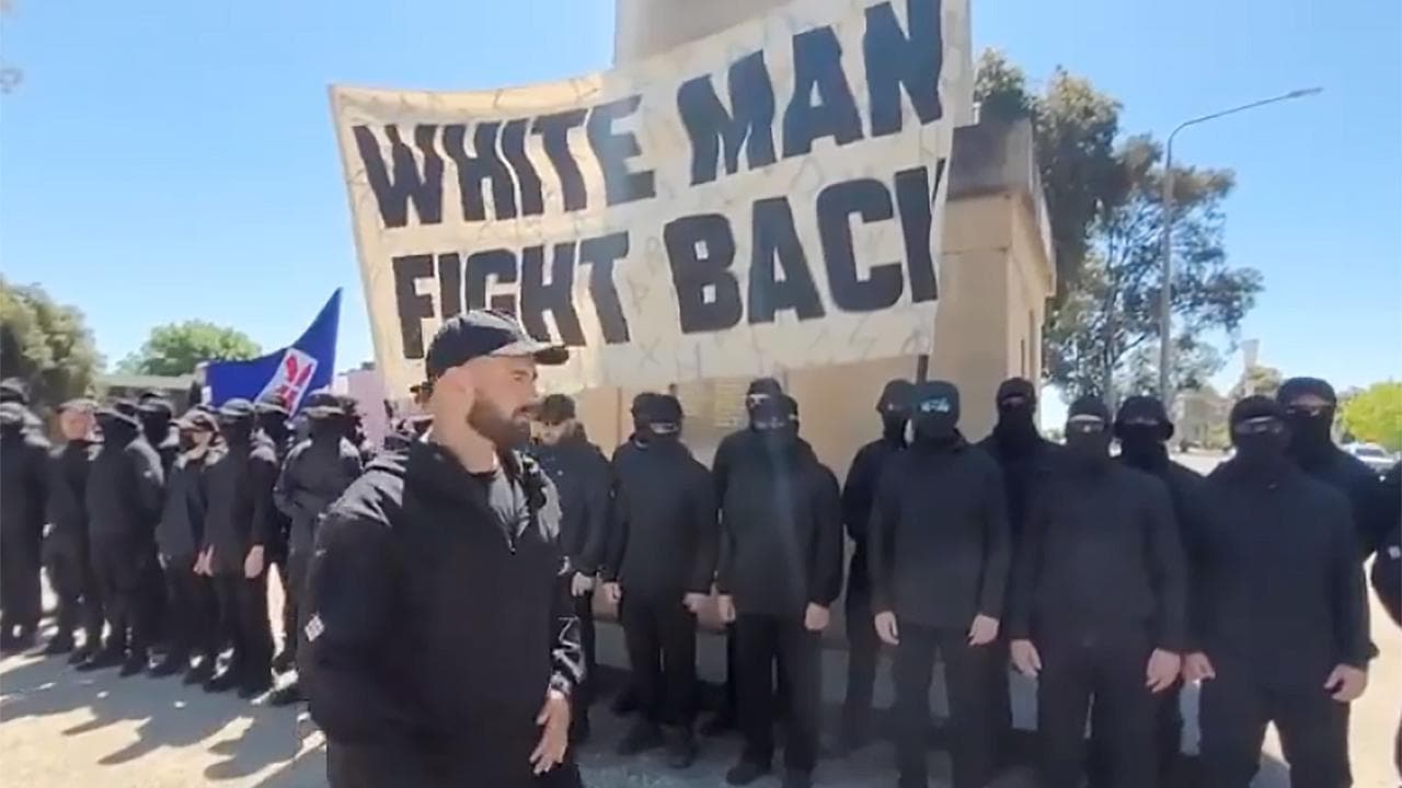 Thomas Sewell and white supremacists (file)