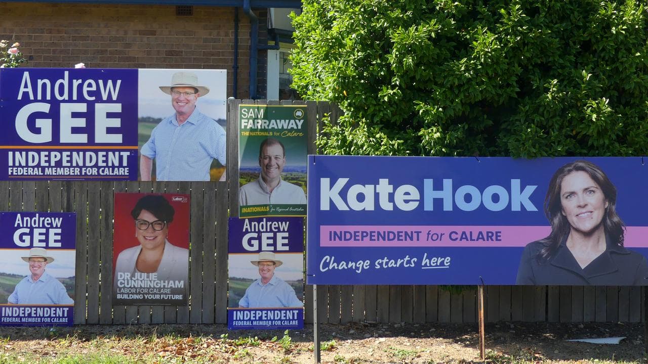 Election signs in Calare