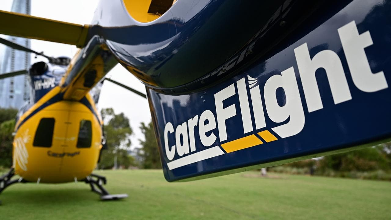 A CareFlight Airbus H145 helicopter in Sydney
