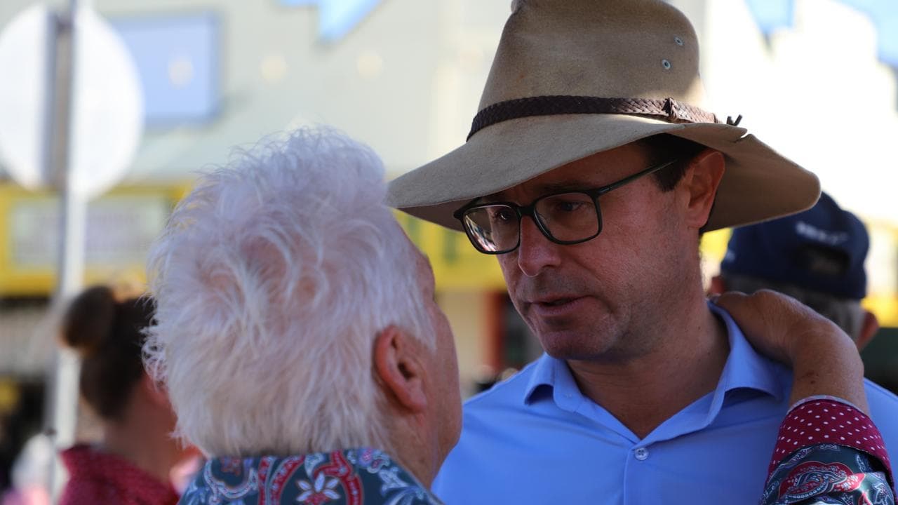 Nationals Leader David Littleproud and a Winton resident