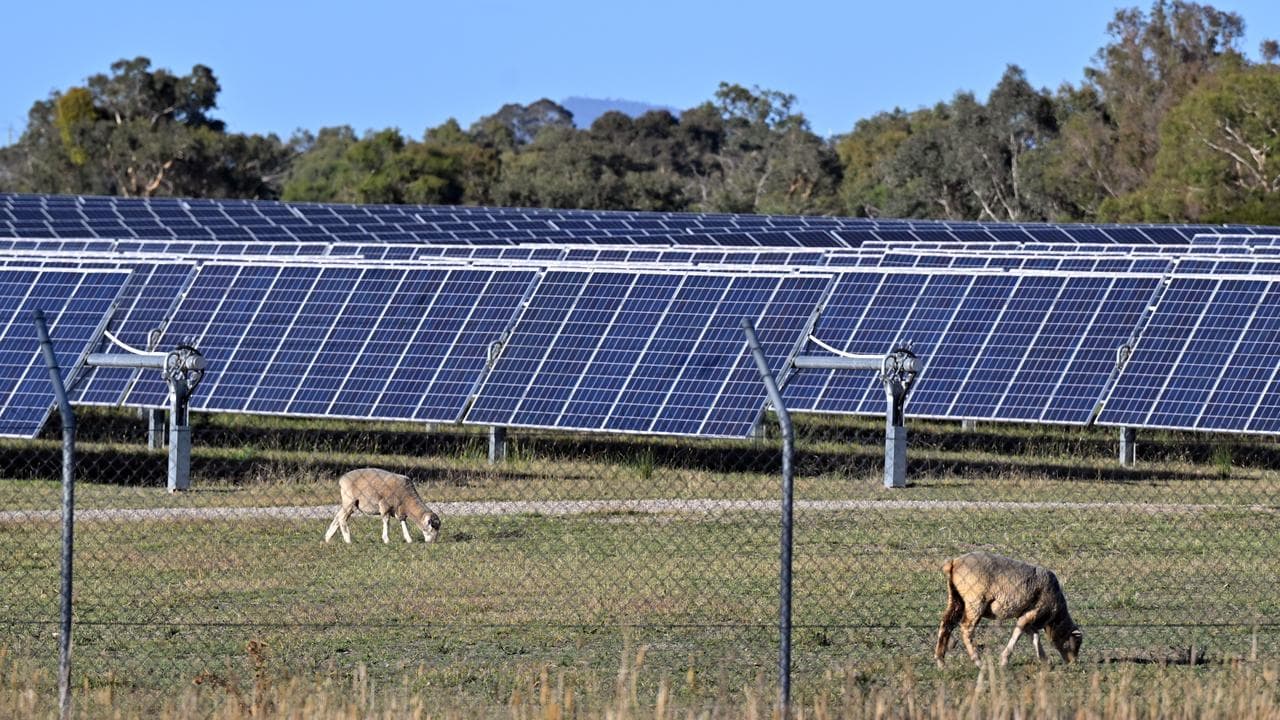 Solar panels south of Canberra.