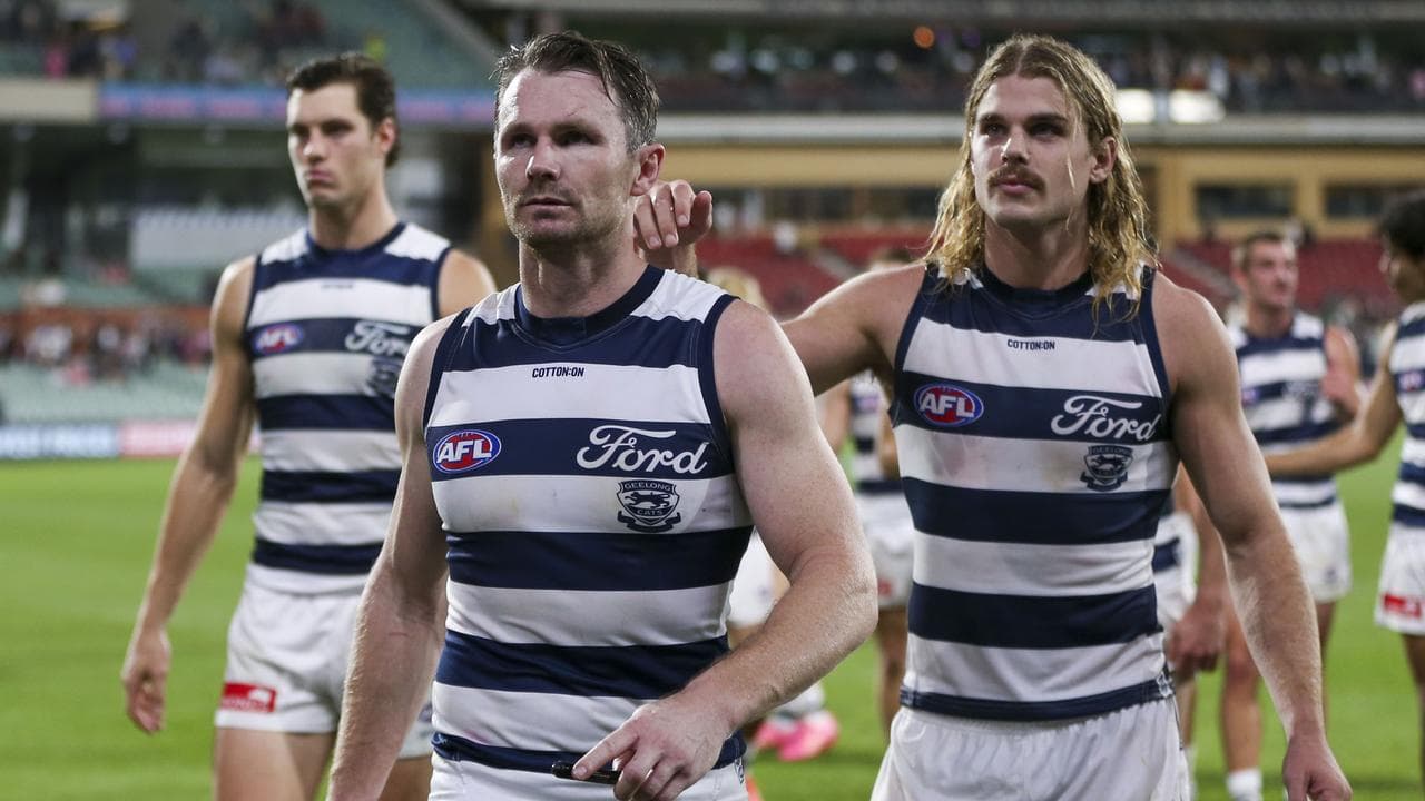 Patrick Dangerfield and Bailey Smith.