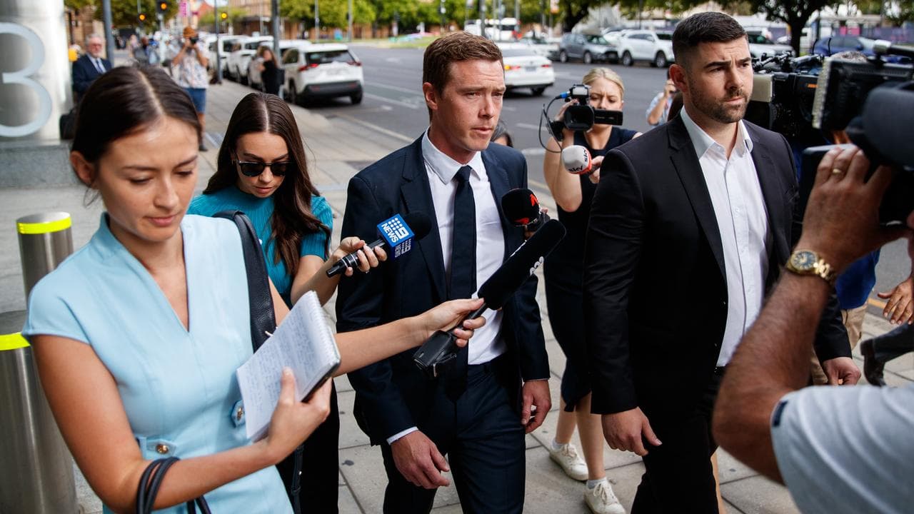 Rohan Dennis arrives at court (file)