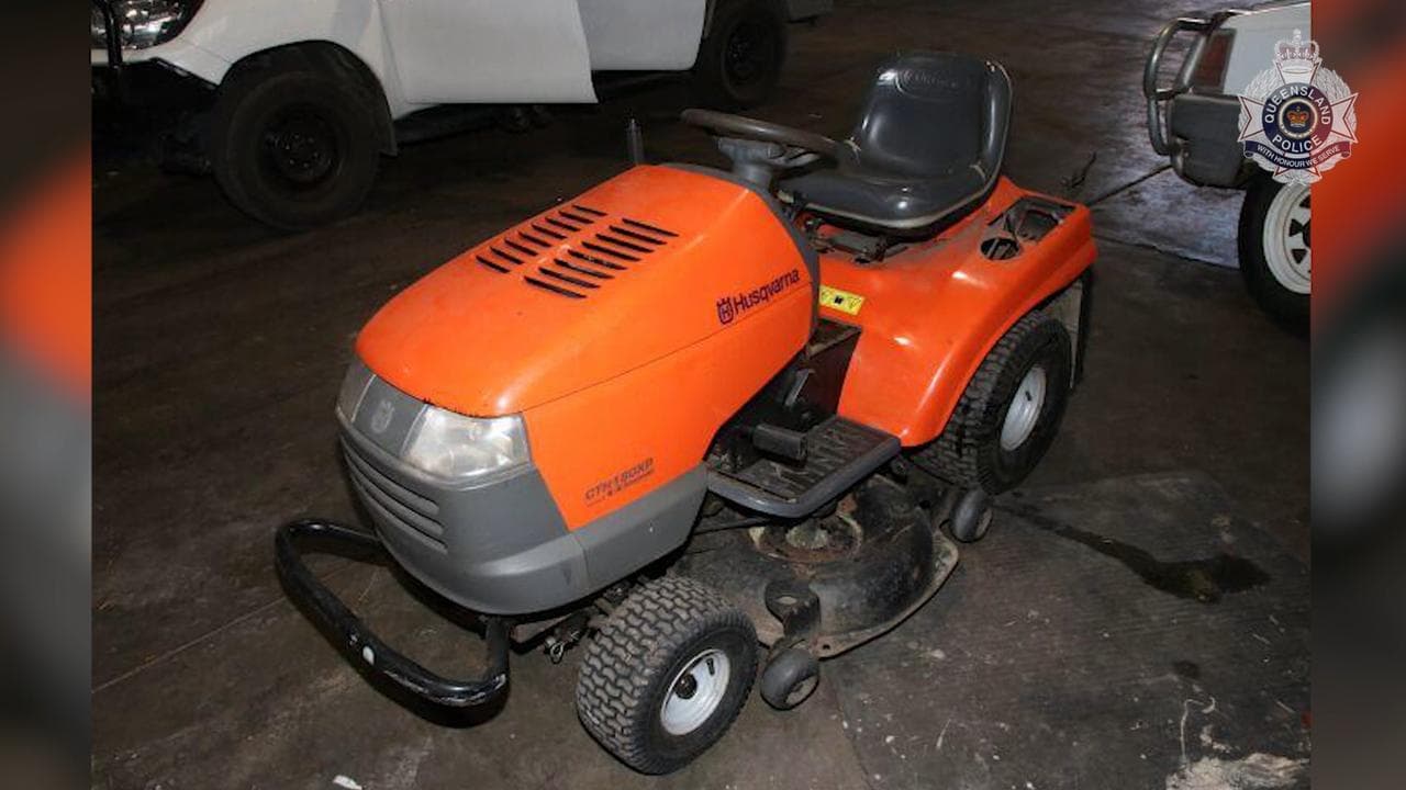 Rid-on mower found at the scene (file)