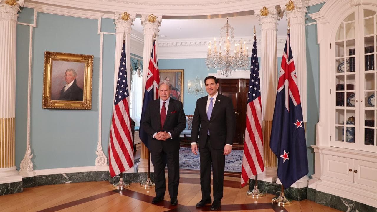 NZ Deputy PM Winston Peters and US Secretary of State Marco Rubio
