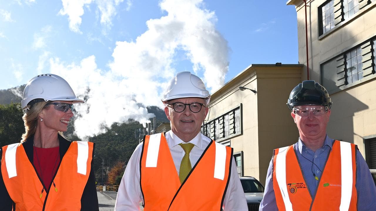 Anthony Albanese and Rebecca White