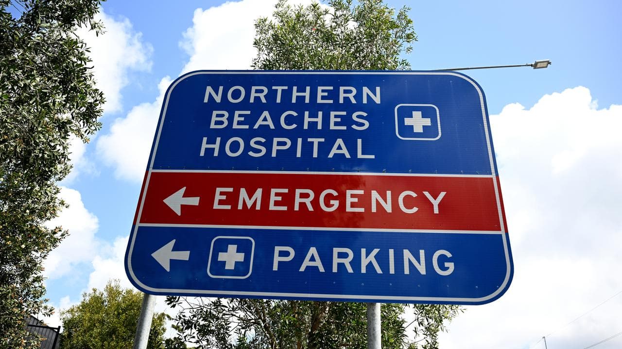 Northern Beaches Hospital sign