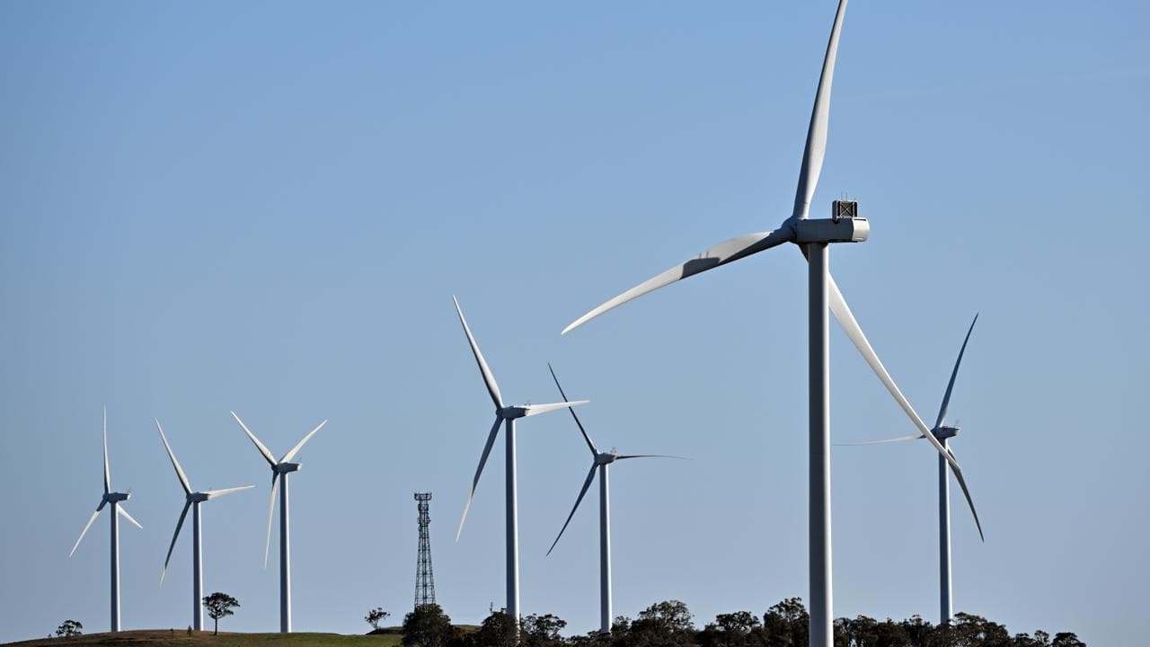 Power-generating windmill turbines (file image)