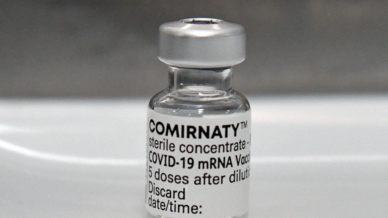 A vial of Covid vaccine
