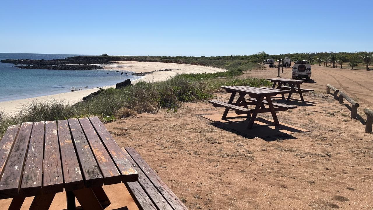 The Middle Ground campground on Dampier peninsula