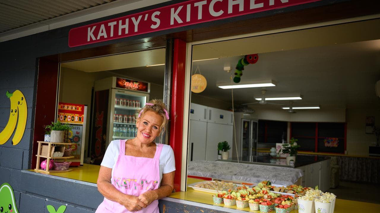Kathy Nichele in her canteen at Blairmount Public School